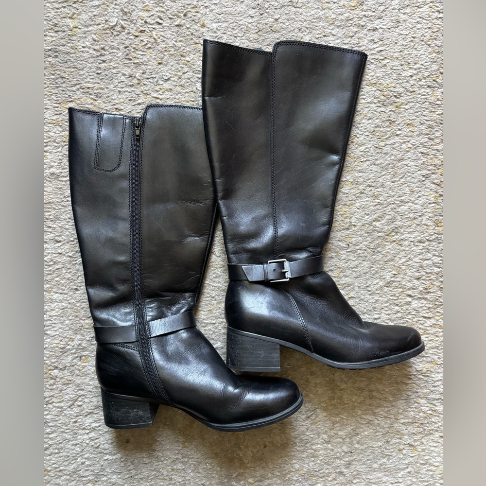 Naturalizer Black Heeled Boots